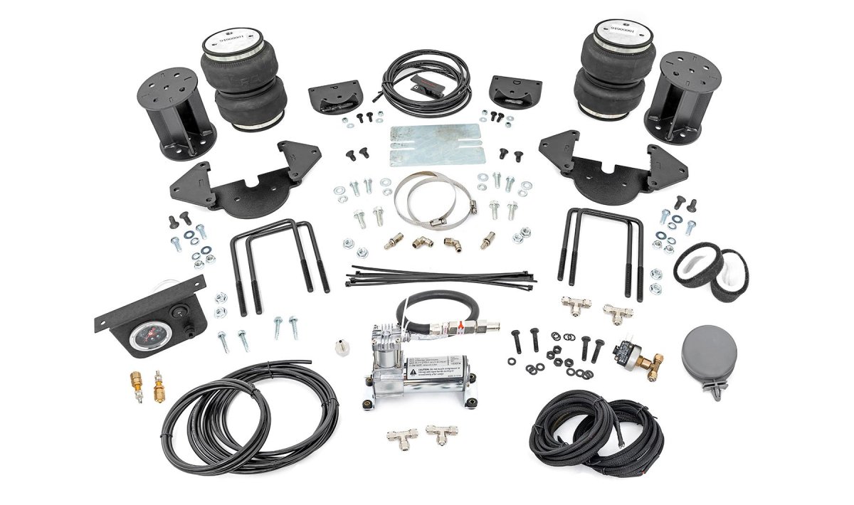 Chevrolet Silverado 1500 Air Spring Kit w/Compressor - Rear - Rough Country - 4-6 Inch Lift Kit - '19-'24
